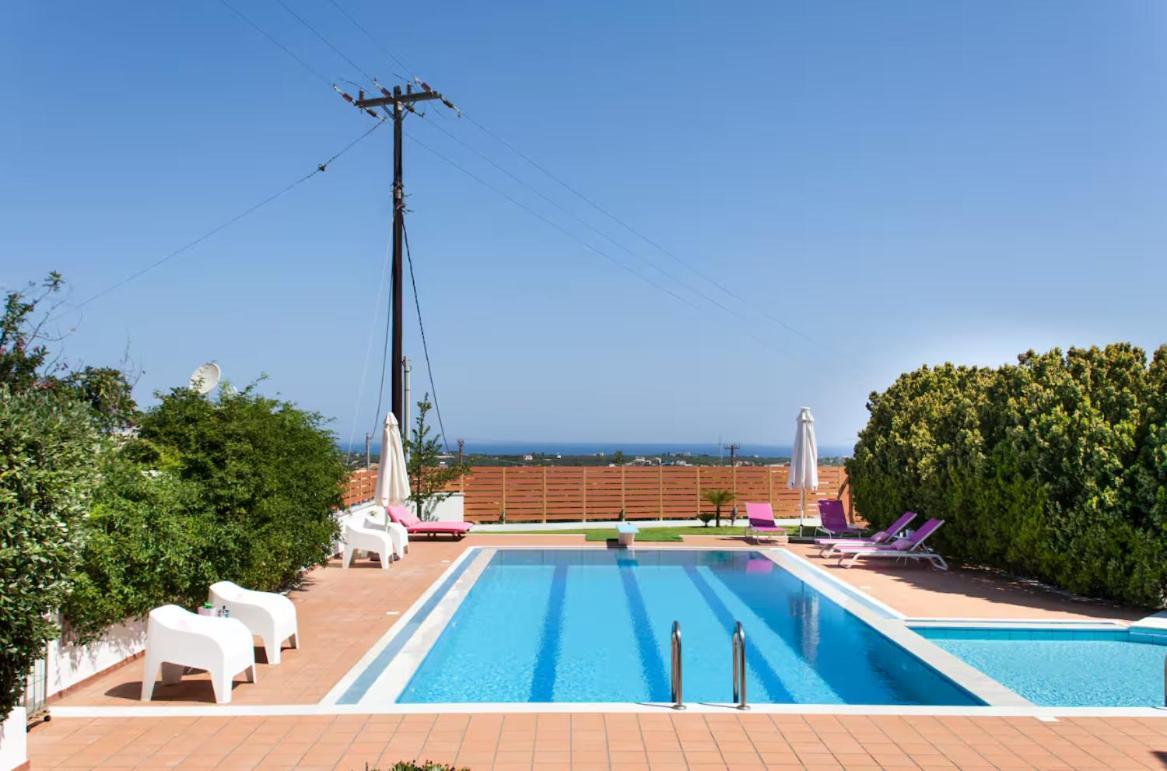 Artemis Luxury Villa - Hersonissos Private Pool Oasis Exteriör bild