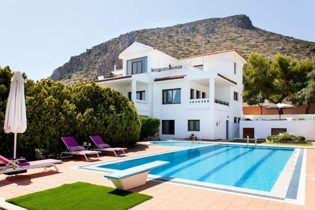 Artemis Luxury Villa - Hersonissos Private Pool Oasis Exteriör bild
